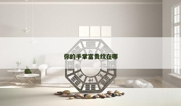 你的手掌富貴紋在哪